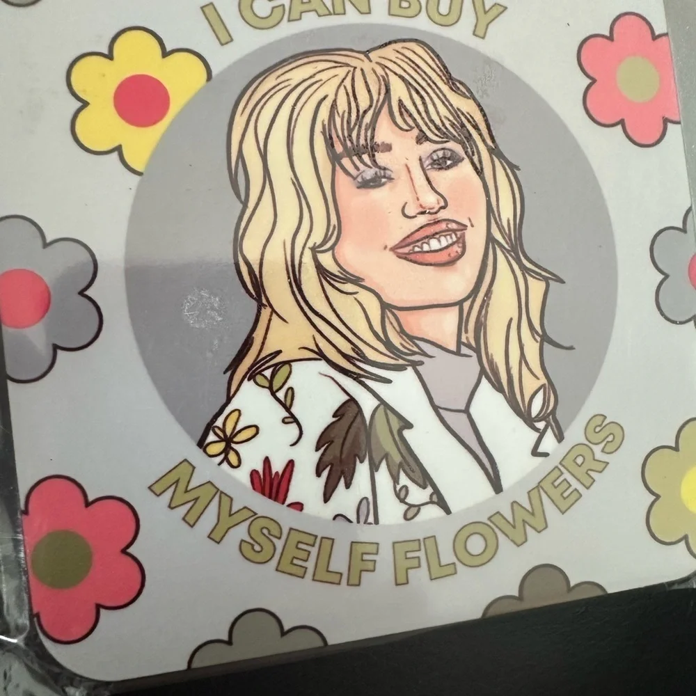 Miley Cyrus Natural Cork Coaster